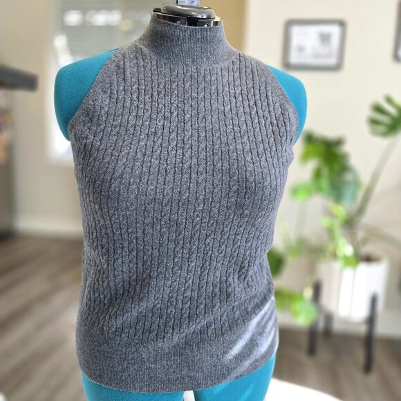 a new day Tops - A New Day Sleeveless Cable Knit Sweater – Size XXL